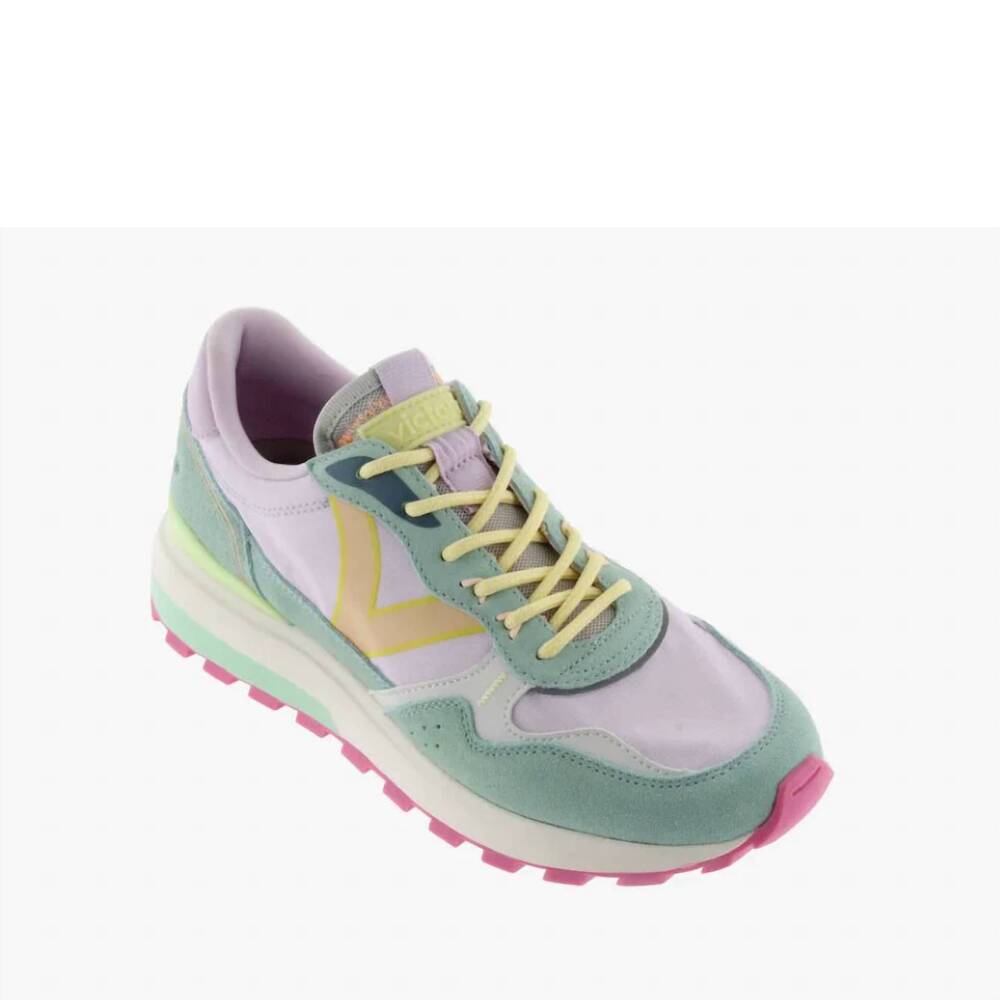 NEW VICTORIA women's luna multicolor technical shoes in lila